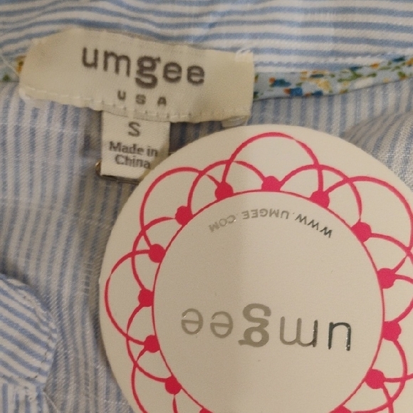 NWT Umgee Blue Striped Casual Dress: Effortless Style Awaits! - Picture 2 of 6